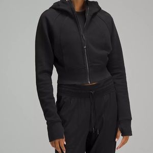 Scuba Full-Zip Cropped Hoodie
Size 2